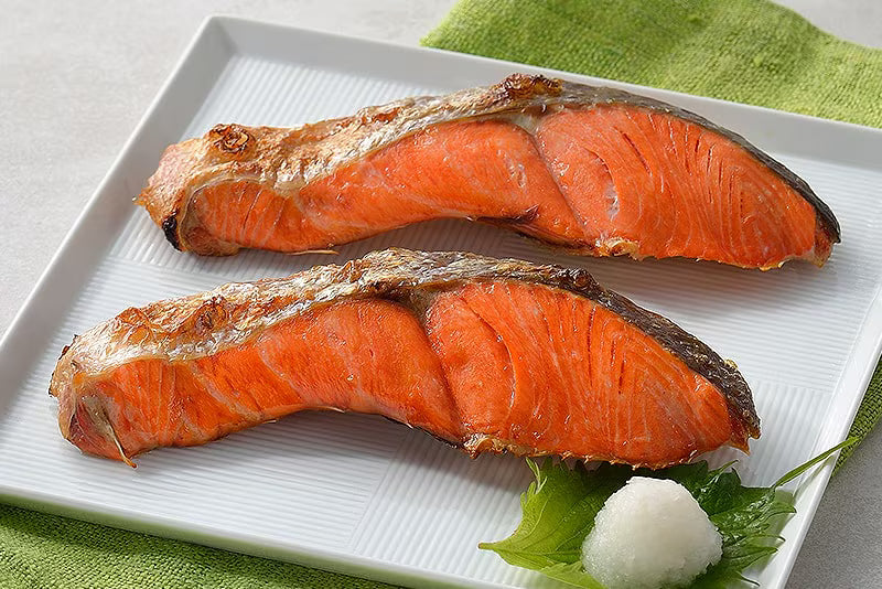 昔ながらの塩紅鮭切身(4切) Traditional Salted Sockeye Salmon (4pc)