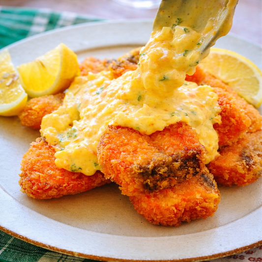 紅鮭フライ(切身、4pc）Breaded Sockeye Salmon portion(4pc)